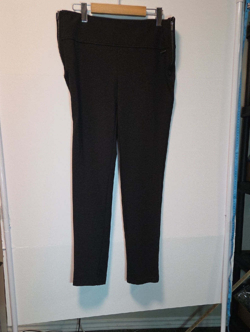 Colori Black Ponte Pants Pull On Skinny Stretch Work Size 13